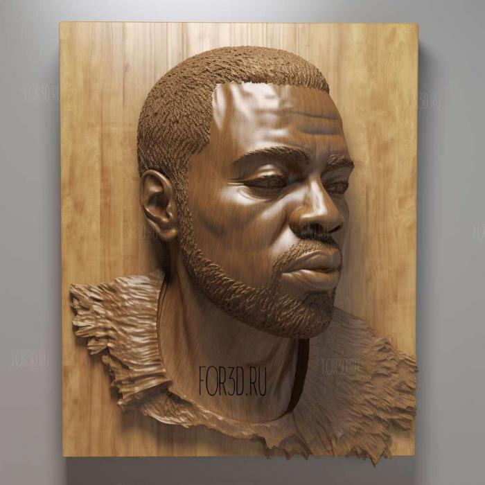 Kanye West ure 3 stl model for CNC